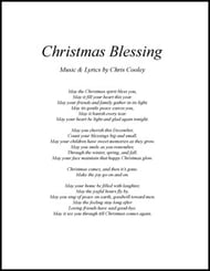 Christmas Blessing SATB choral sheet music cover Thumbnail